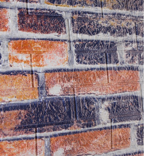 Самоклейка декоративна 3D панель під зістарену катеринославську цеглу